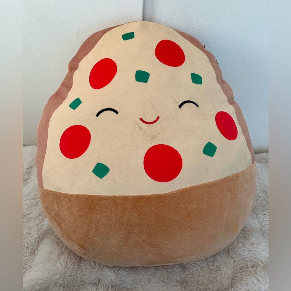 Large Squishmallows Pepperoni Pizza "Pep" 16" tall !! NWT